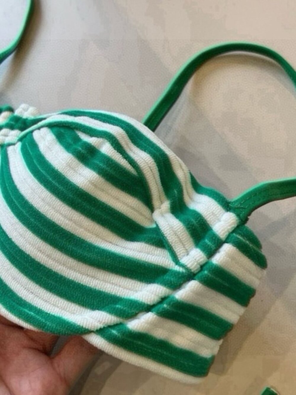 Miu Miu Striped Bikini Top & Bottom Set - Picture 6 of 7